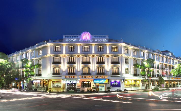 Khách sạn 4 sao Saigon Morin Hotel Huế. Địa chỉ: 30 Đường Lê Lợi, Phường Phú Hội, Thành phố Huế