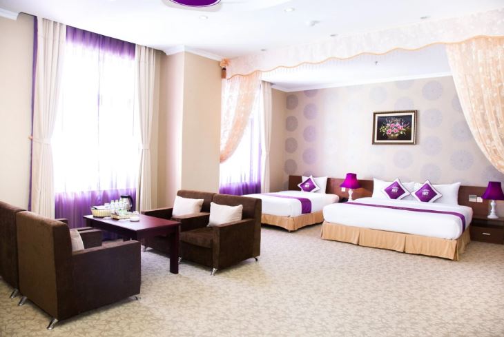 5 sao Hai Bai Trung Hotel. Địa chỉ: 8 Hai Bà Trưng, Thắng Lợi, Thành phố Buôn Ma Thuột, Đắk Lắk