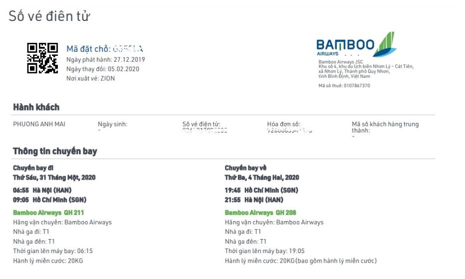 Vé Máy Bay Điện Tử Bamboo Airways: Trải Nghiệm Đặt Vé Thuận Tiện, Nhanh Chóng